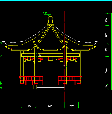 木亭建筑設計圖紙免費下載 - 園林古建 - 土木工程網