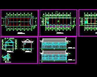 某古建筑設計施工圖免費下載 園林古建